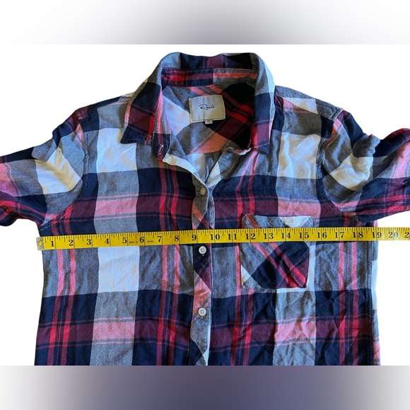 RAILS Women’s Hunter Plaid Button-Up Long Sleeve Shirt Red White Blue Size M - Picture 7 of 10